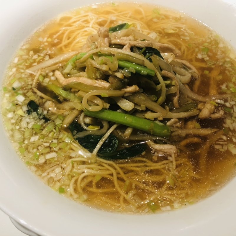 ザーサイと豚肉の細切りそば(四川料理 龍の子)