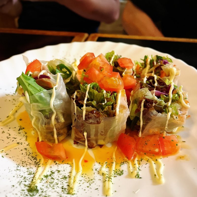 かずさん蒸鶏の生春巻(かずさん亭 )