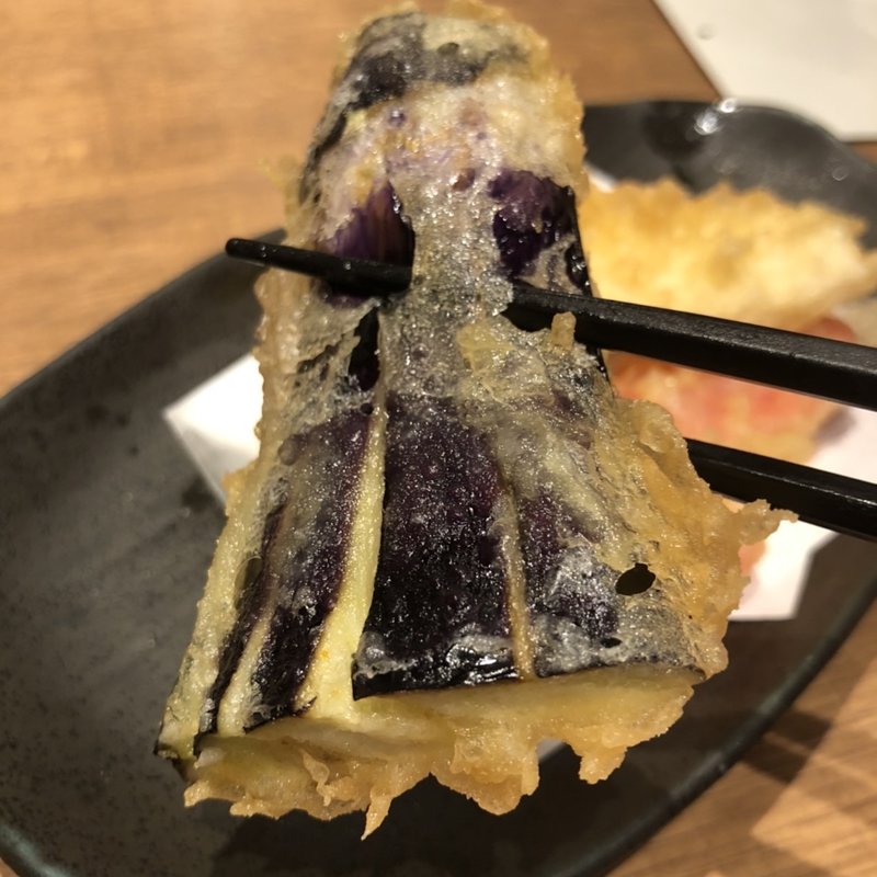 天ぷら　茄子(寿司と天ぷら ニューツルマツ)