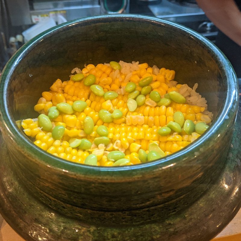 とうもろこしご飯(割烹　船生 )