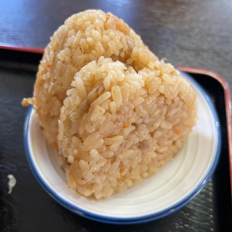 かしわおにぎり(大地のうどん 本店)