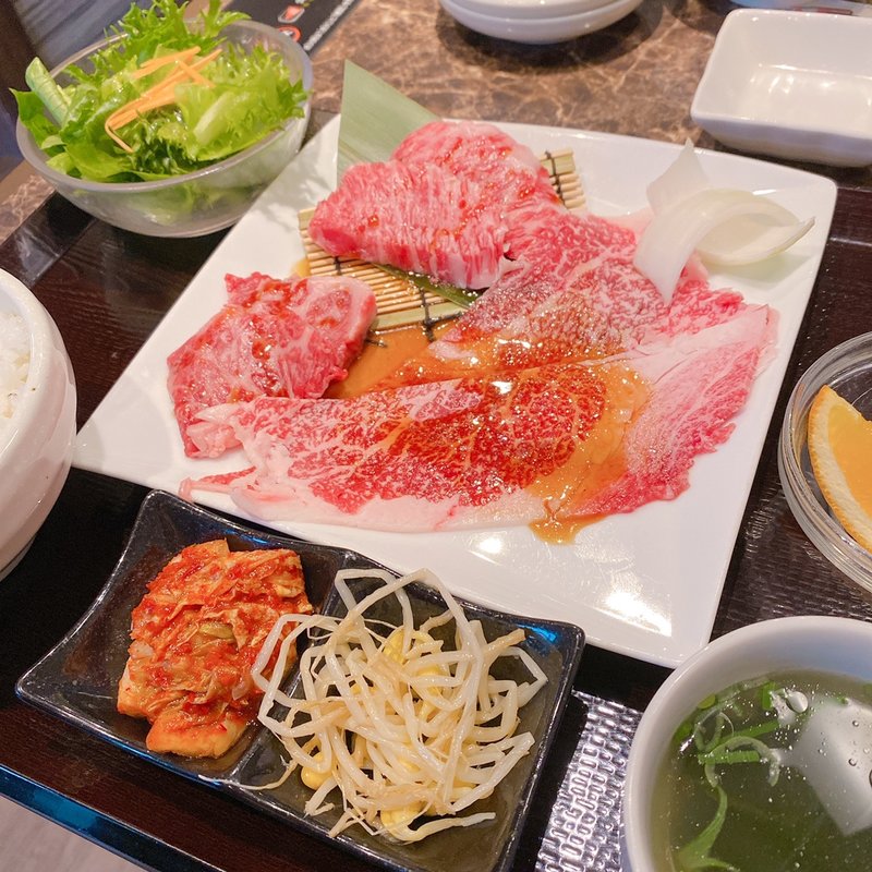 和牛定食(焼肉牛伝 西神中央店)