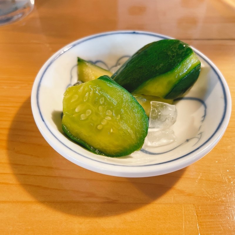 自家製胡瓜の浅漬け(花の季 （はなのき）)