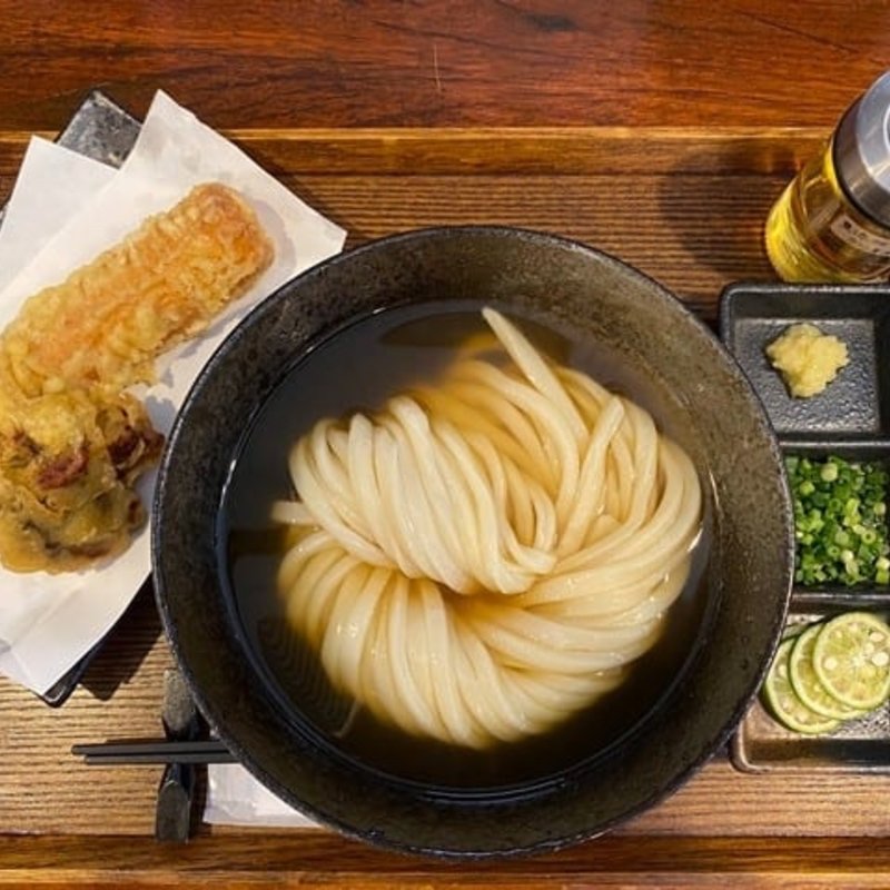 関西風冷かけ〜薫〜(ちくとり天冷かけセット)(うどん大師空海)