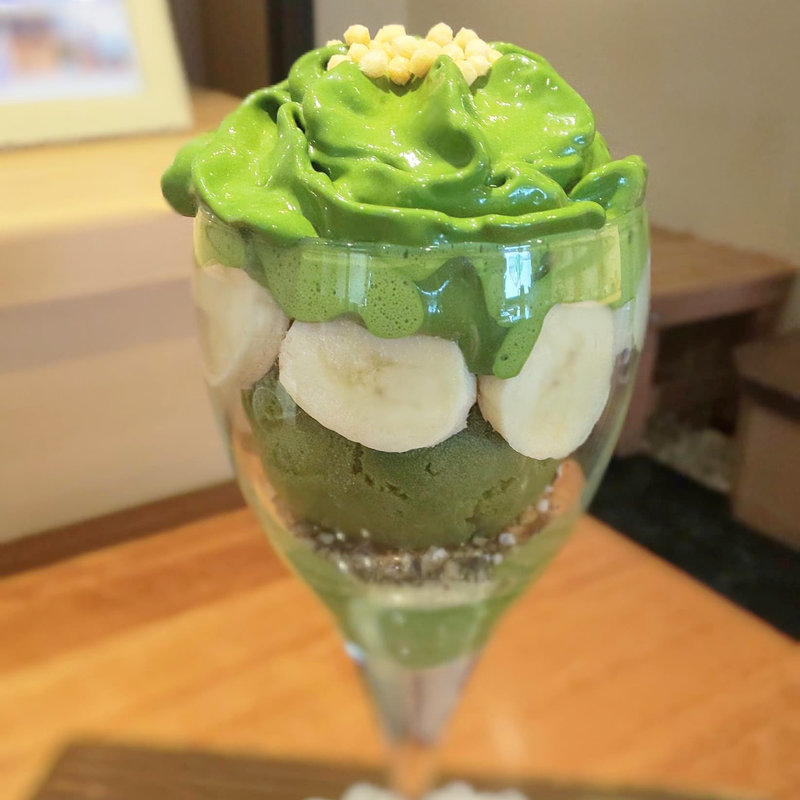 エスプーマパフェ 抹茶(茶匠 清水一芳園 京都本店)