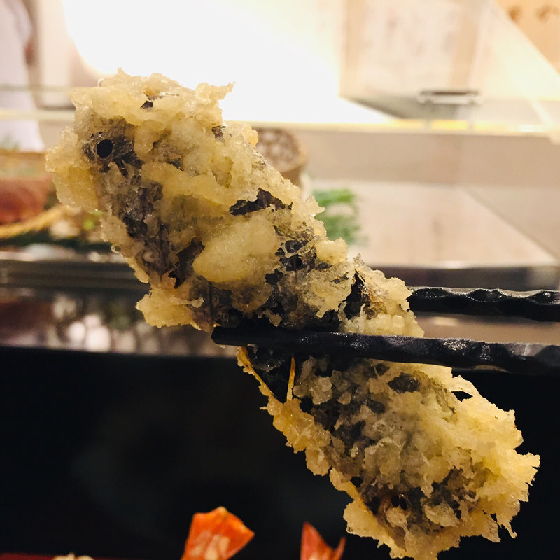 熊本産ばってん茄子の天麩羅(天麩羅からり)