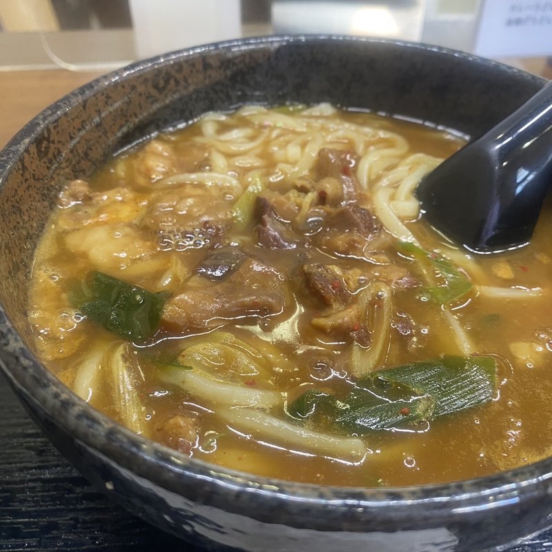 牛すじカレーうどん(数量限定)(やまびこ 青谷店 )