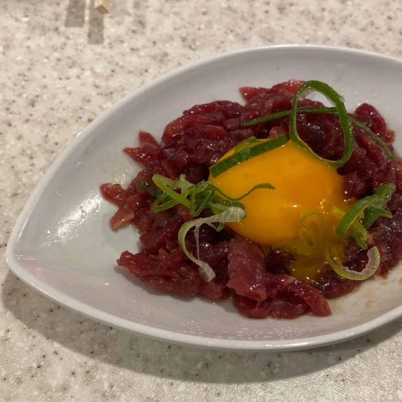 牛生ハムユッケ(串カツ田中 名古屋駅西口店)