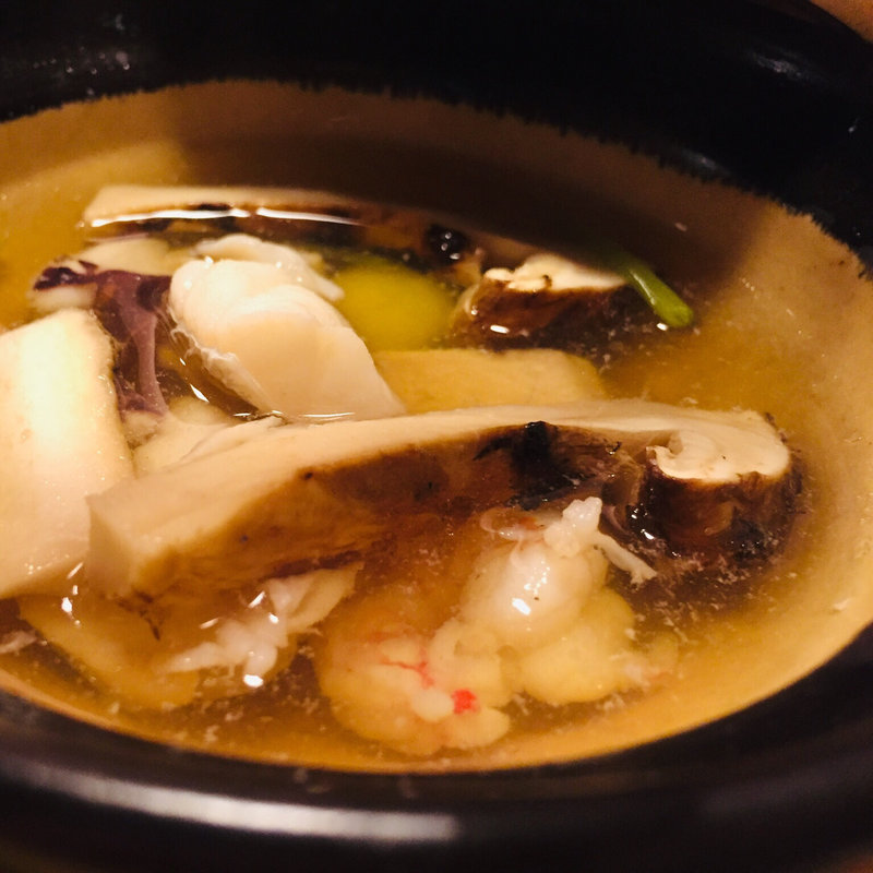 鯛そぼろと松茸土瓶蒸しランチ(山映 )