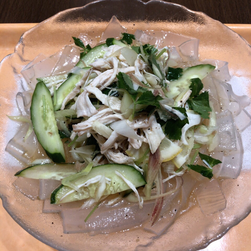 鶏肉山椒レモン冷麺(手作り点心舗 阿里城)