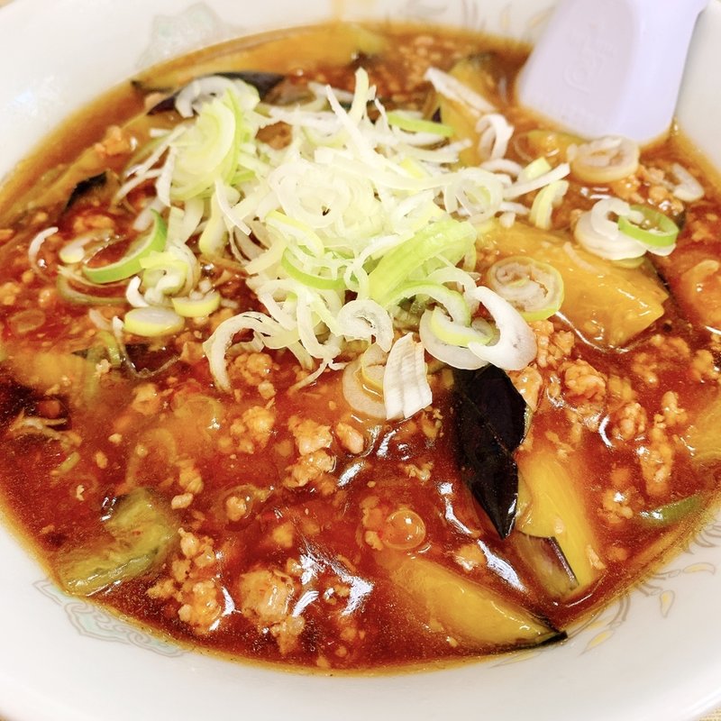 麻婆茄子ラーメン(中華宝鏡)