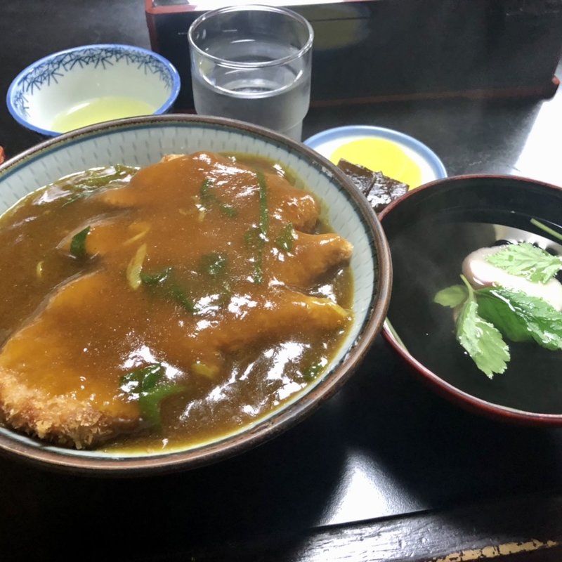 カツカレー丼(そば処 みすゞ庵)