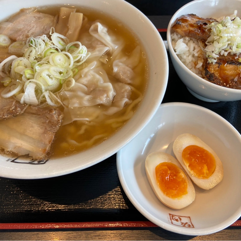 炙り焼豚ご飯セット(喜多方ラーメン坂内 上尾店)