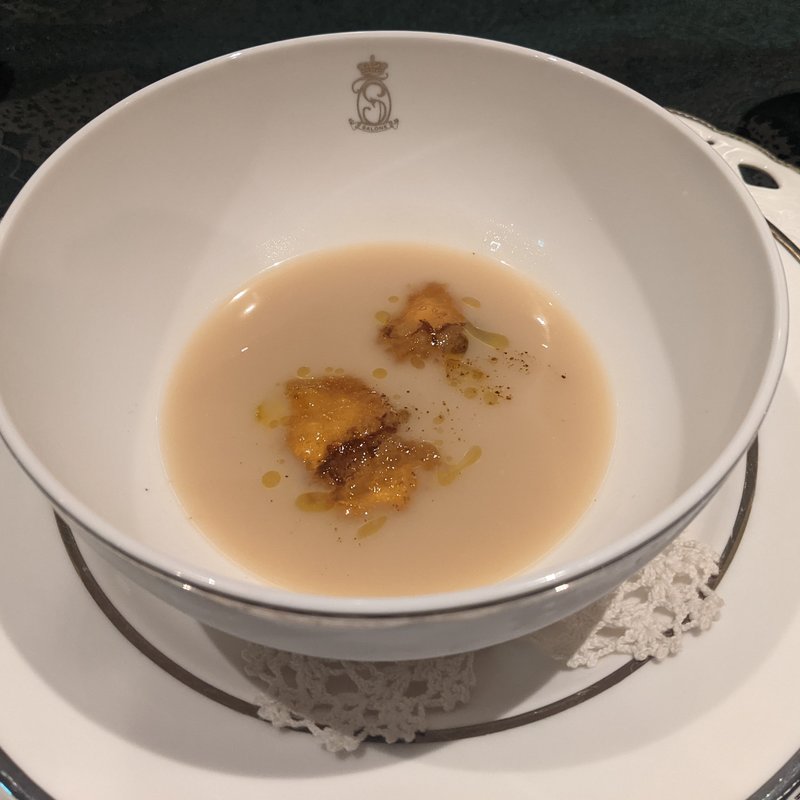 白インゲン豆のズッパ　トリッパとセロリ(SALONE 2007)