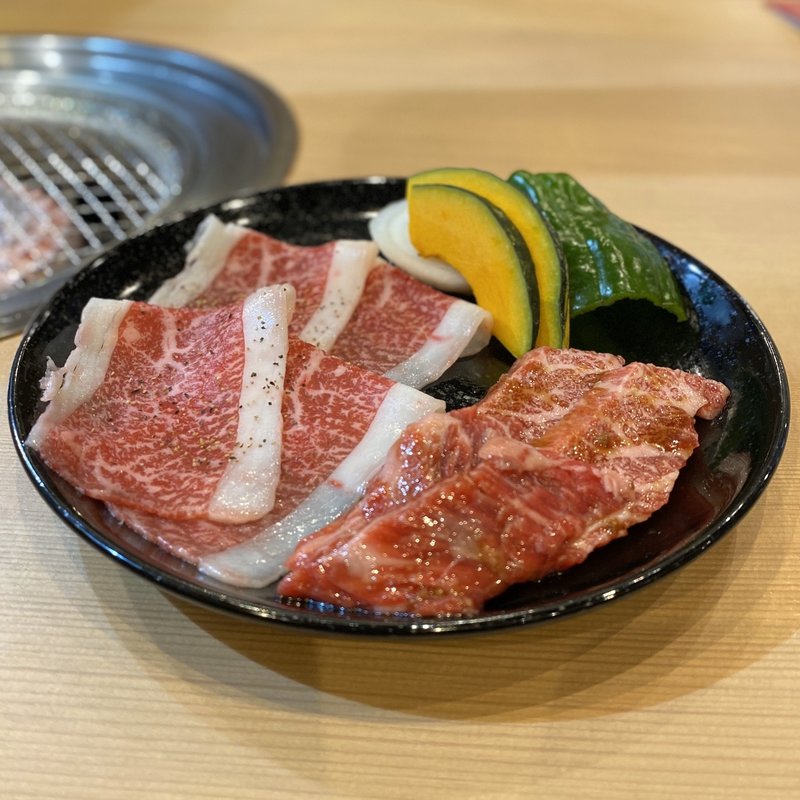 百福ランチ(焼しゃぶ、上カルビ)(焼肉 百福食堂 稲沢店)