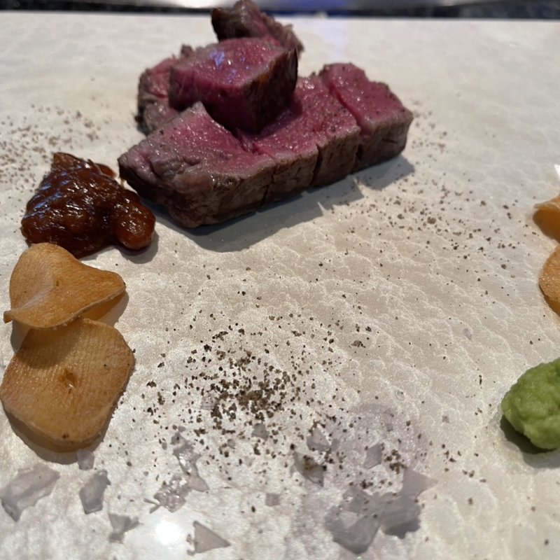 A5等級黒毛和牛ステーキ フィレ 100g(TEPPAN DINING 集 栄店)