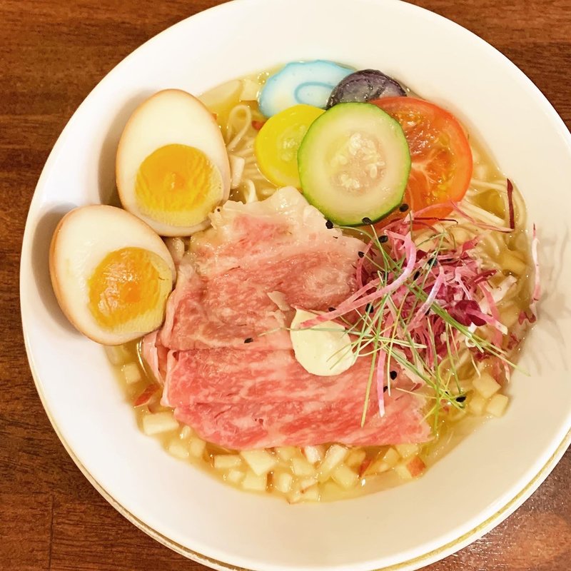 限定　飛騨高山牛冷やしらーめん(海老丸らーめん)