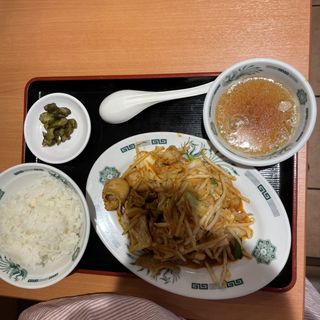 バクダン炒め定食(日高屋 小田急マルシェ大和店 )