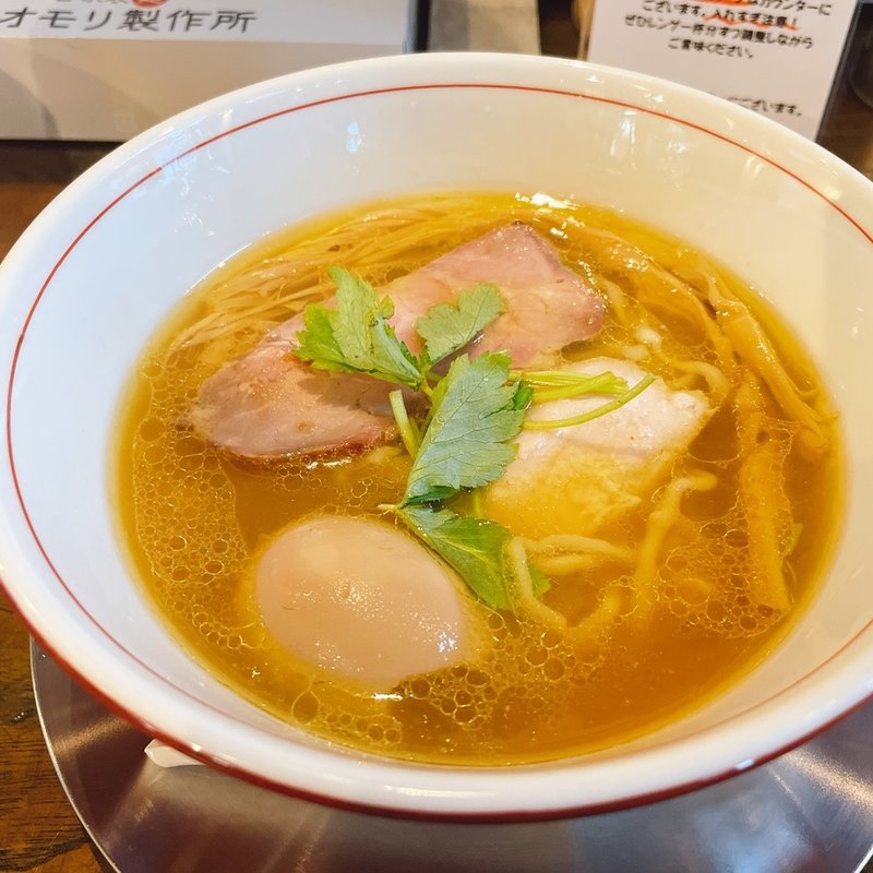 醤油鶏そば(自家製麺オオモリ製作所壬生店)