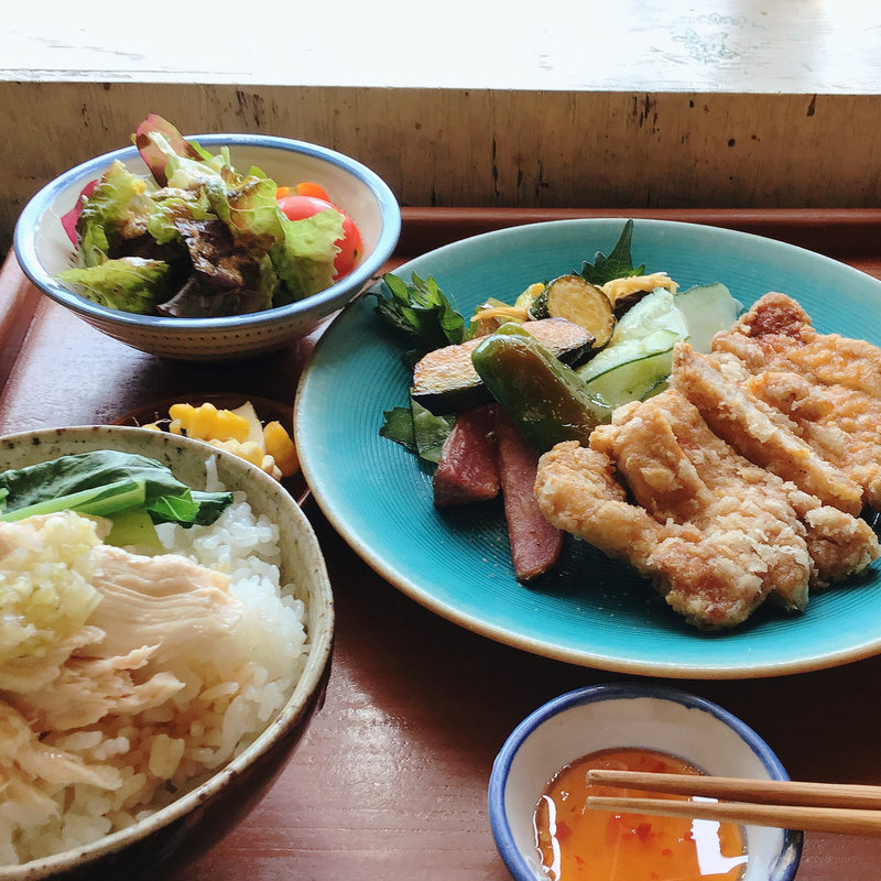 炸排骨セット(猫 猫)