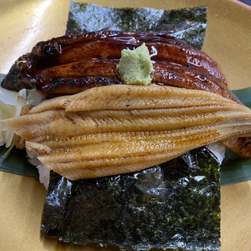 うなぎとアナゴのハーフandハーフ丼(すし・ごはん 馬ん場 （ばんば）)
