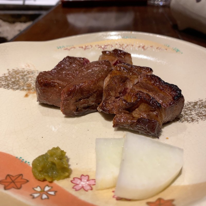 蝦夷鹿のロース(柳家錦)