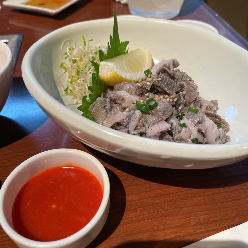 センマイ刺し(焼肉 Shin天楽)