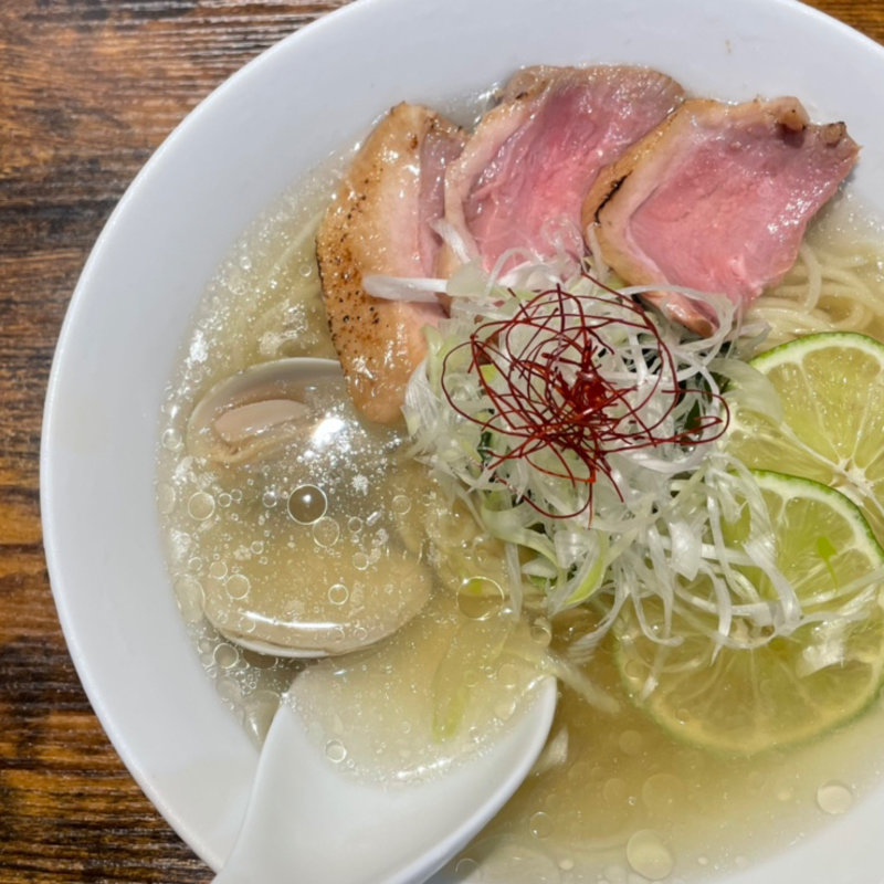 鴨と蛤冷やしそば(麺屋上々)