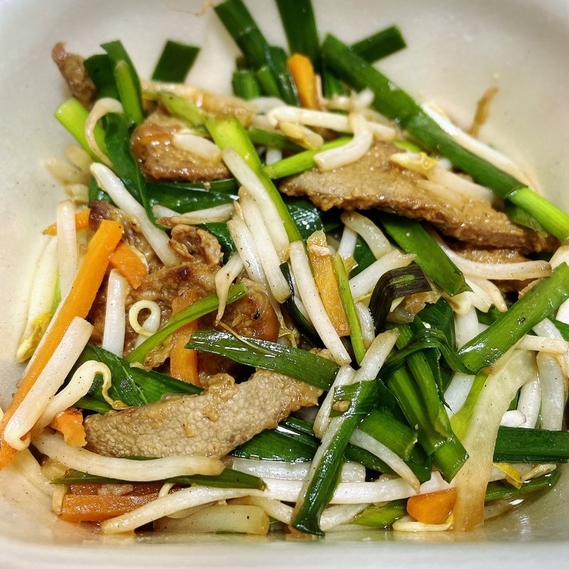 ニラレバ炒め(餃子の王将 道玄坂店)