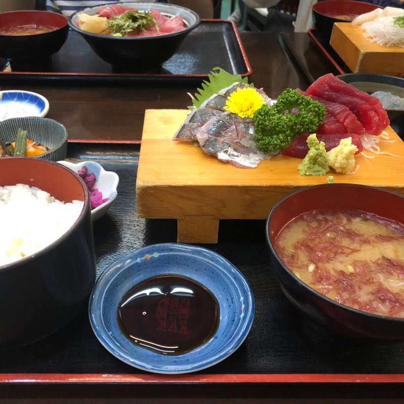 刺身2点盛り定食(魚一 )