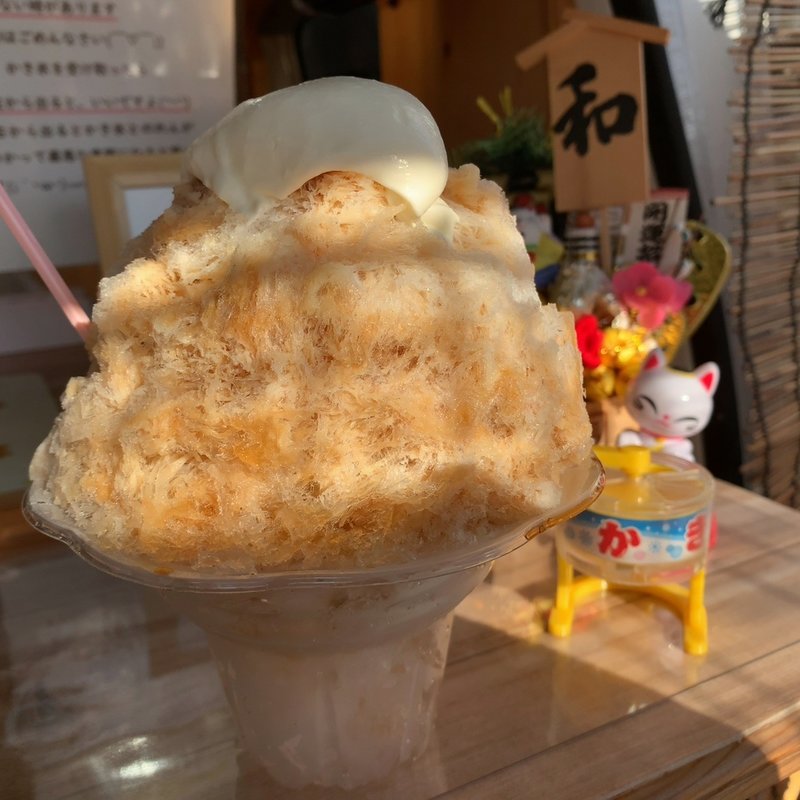 ミルクティー(天然氷のかき氷屋 和〜なごみ〜)