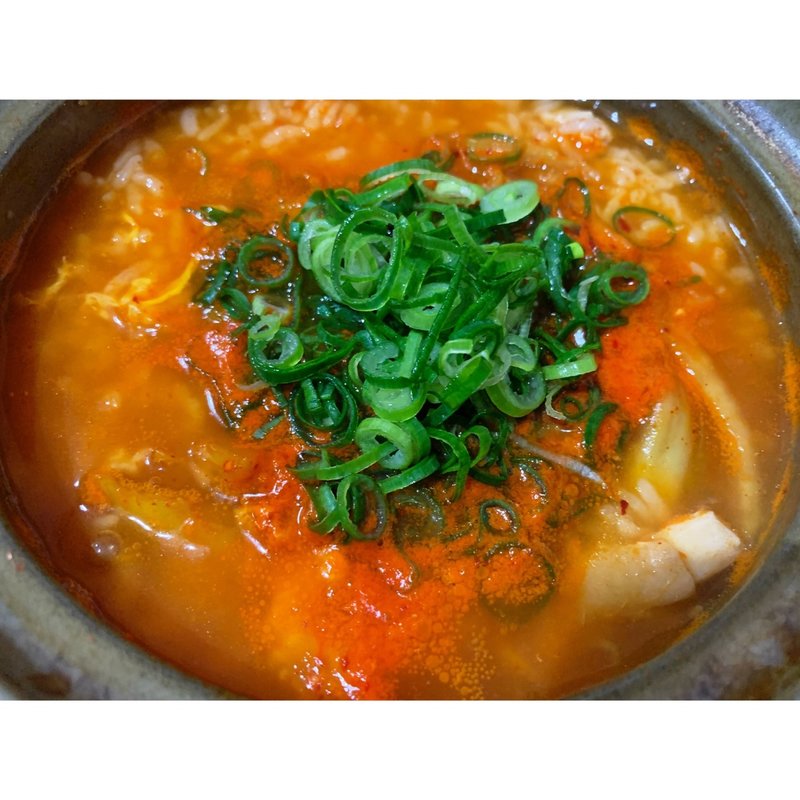 本日のおすすめ　キムチうどん(おうちごはん わりかん)