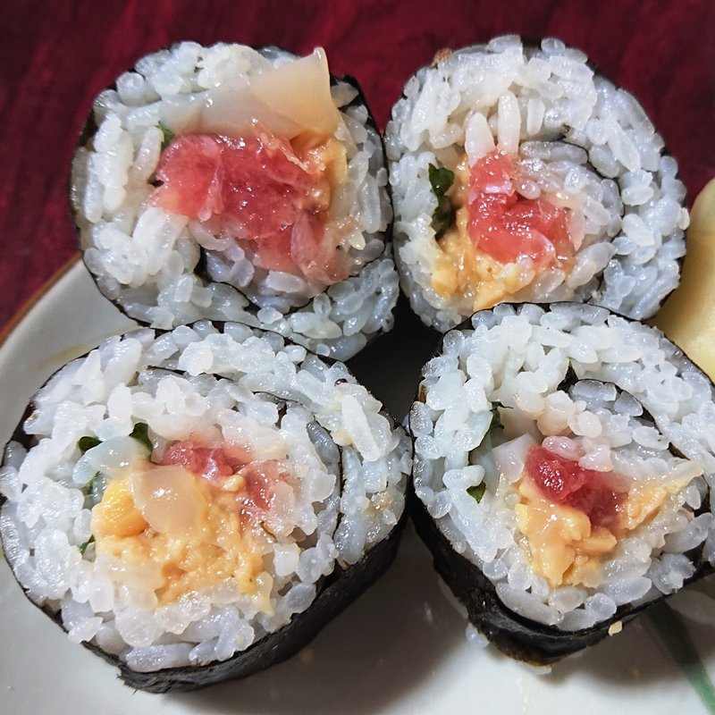 まぐろいか納豆巻(ちよだ鮨 鹿島田店)