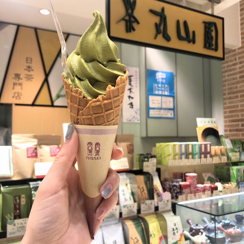 宇治抹茶ソフト(茶 丸山園 東京スカイツリータウン・ソラマチ店)
