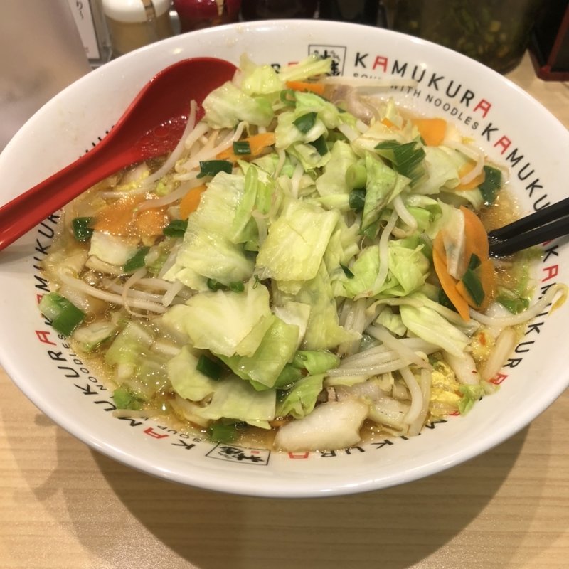 野菜たっぷりラーメン(どうとんぼり神座 阪急三番街店)