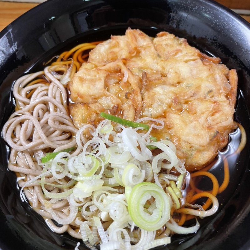 天ぷらそば(駅そば 奥多摩そば 南武ホーム)