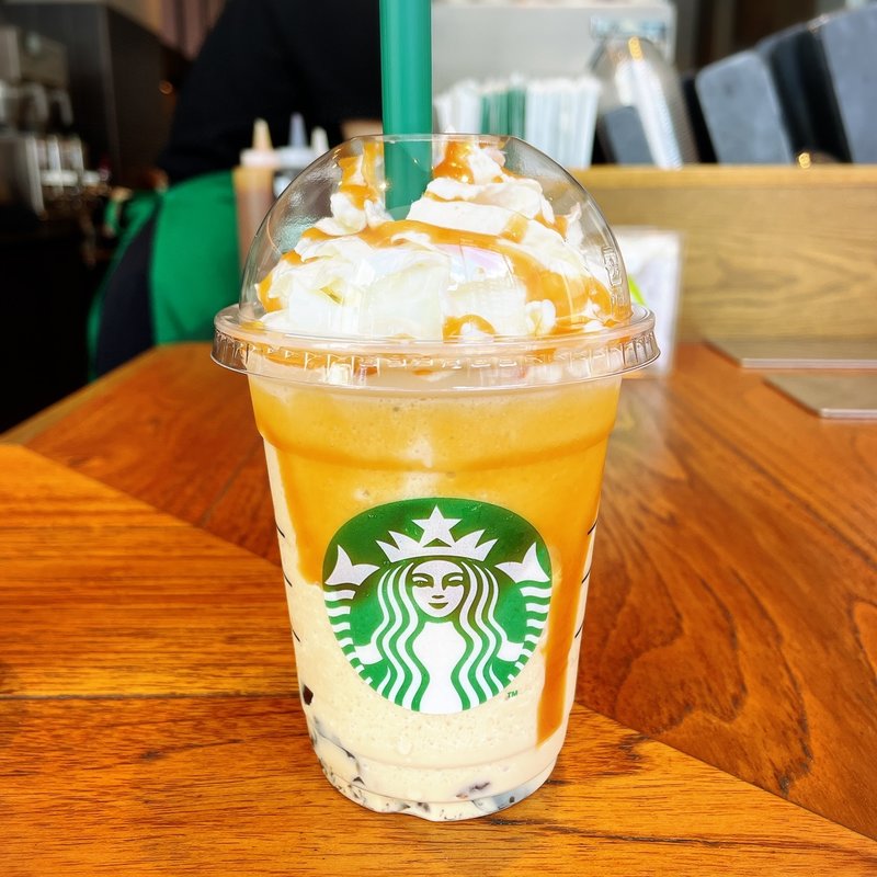 東京オリジンコーヒージェリーキャラメルフラペチーノ(スターバックスコーヒー 渋谷2丁目店)