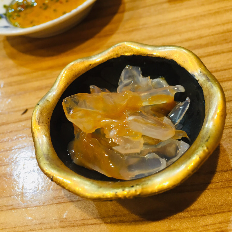 鹿児島産煽りイカソーメン(鮨まぁさ)