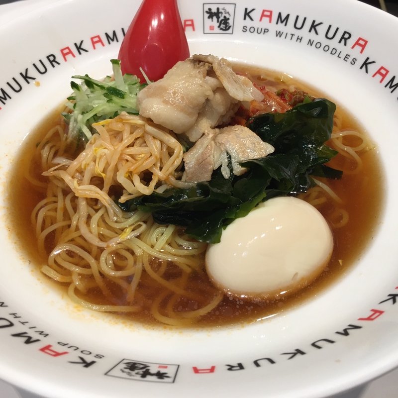 冷たいおいしいラーメン(どうとんぼり神座 エキマルシェ新大阪店)