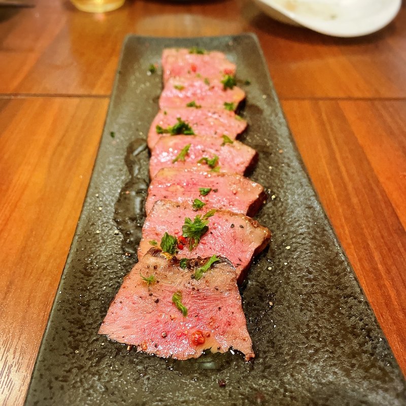 牛ハツのペッパーステーキ(C.T kitchen 亀 )