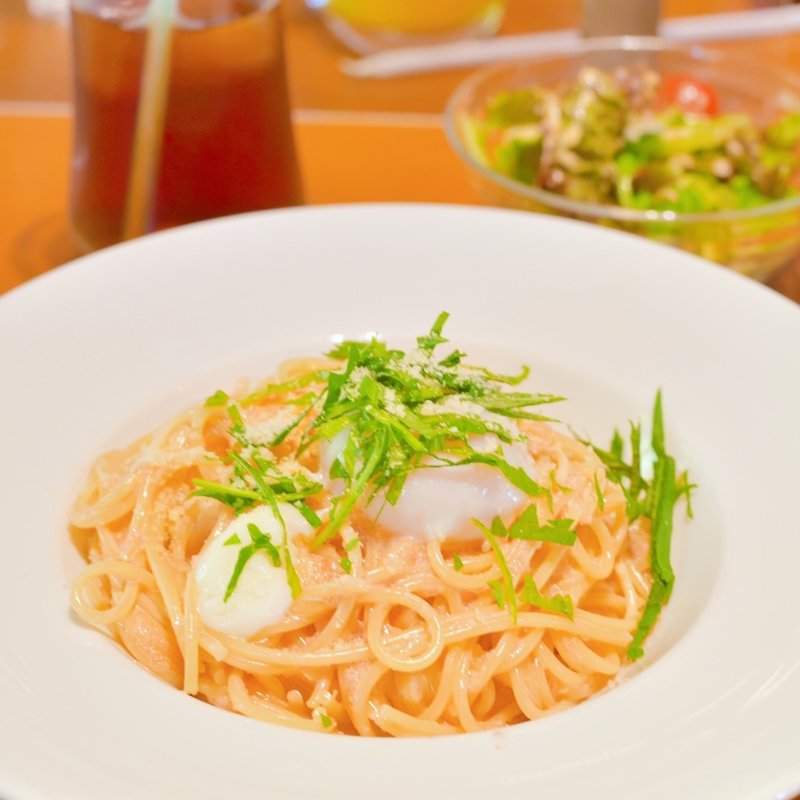 明太子クリームパスタ(えーでるわいす )