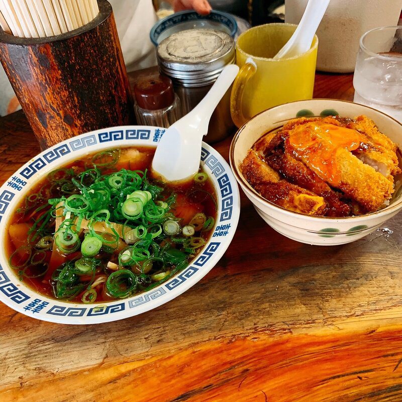 半々定食(だてそば )