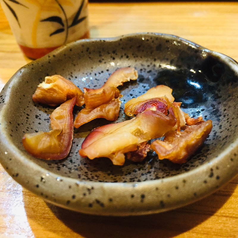 干し北寄貝の炙り(鮨まぁさ)