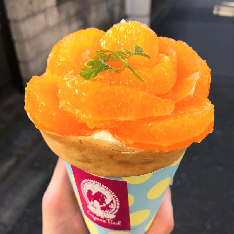 オレンジのクレープ(Creperie Tirol)