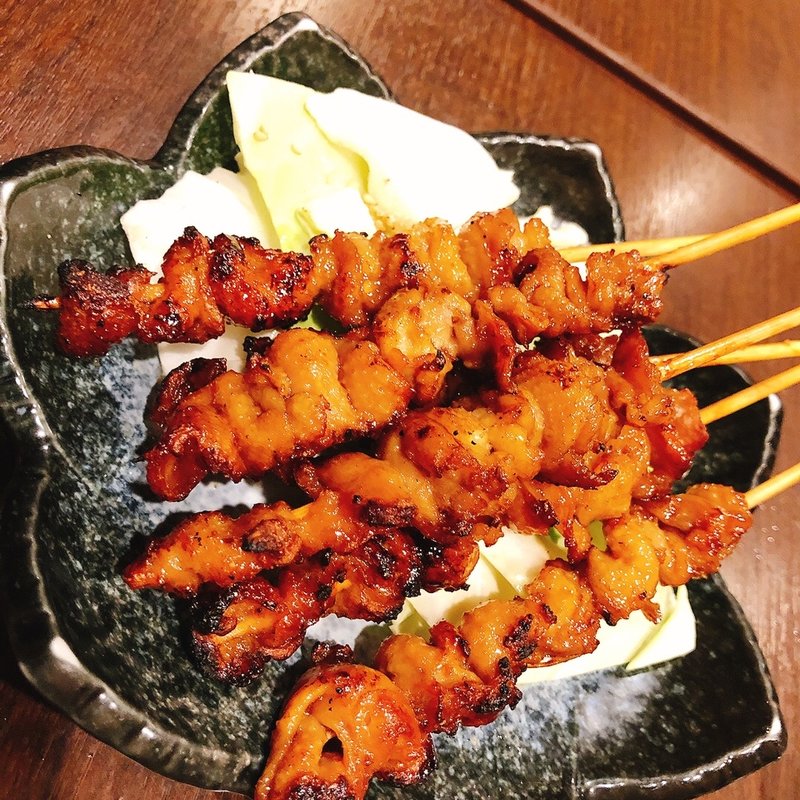 鳥皮ぐるぐる(伊都の台所 中洲本店)