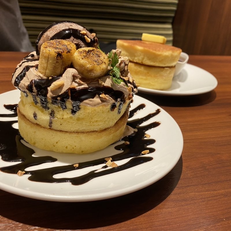 濃厚チョコレートホットケーキ(フライング・スコッツマン秋葉原店)