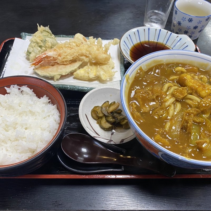 カレーうどん定食(清平)