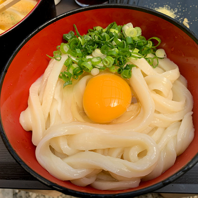 卵醤油うどん(温)(讃岐麺処山岡)