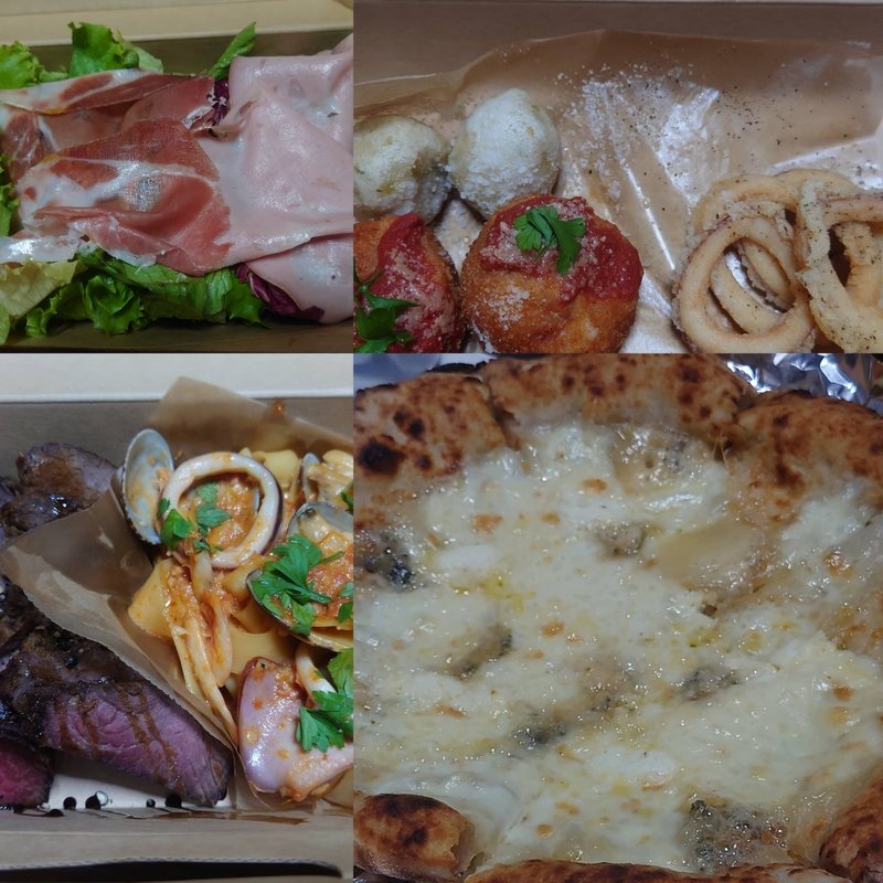 テイクアウトピザセット(マルゲリータパリアッチョ 神楽坂店)