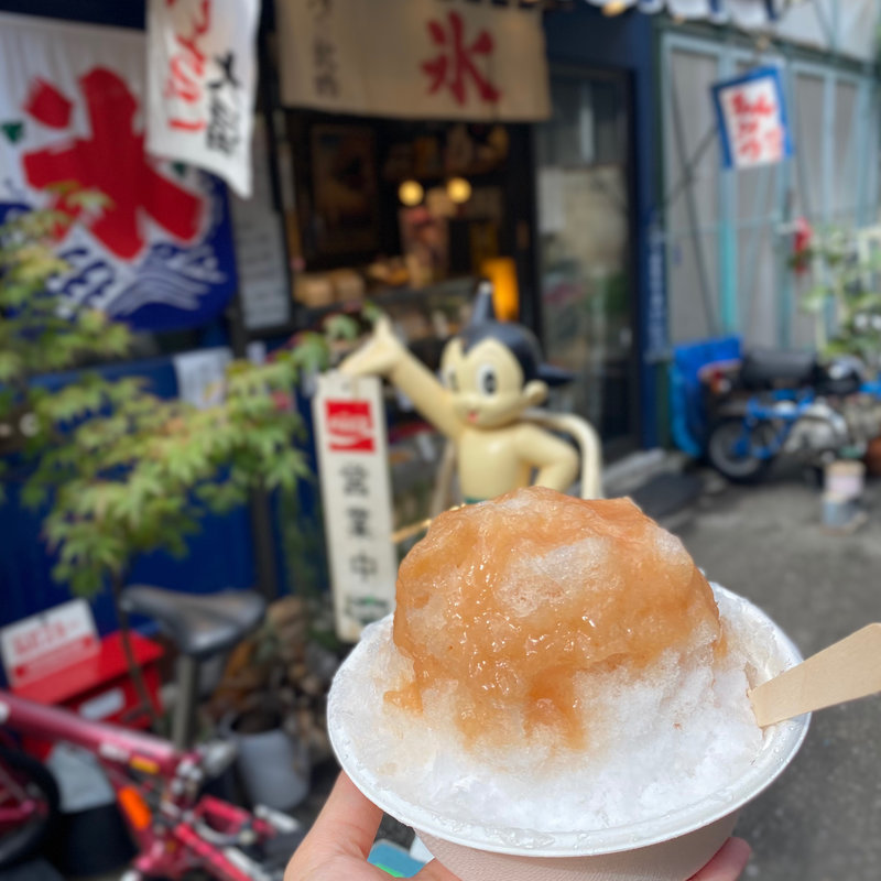 かき氷 白桃(山梨 笛吹市 春日居)(和菓子 たいやき すえき)